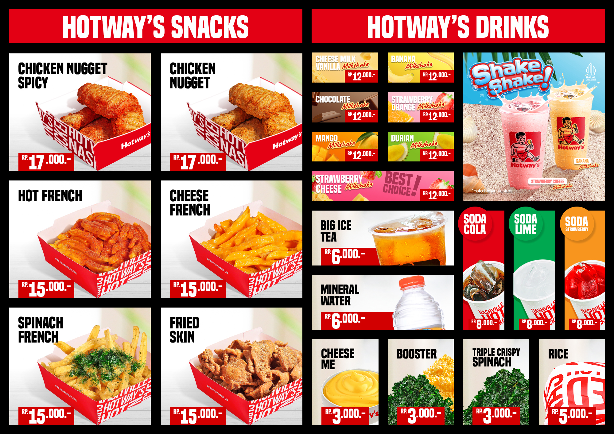 Hotway's Chicken Menu Book